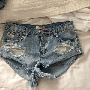 One teaspoon Hendrix bandits jean shorts